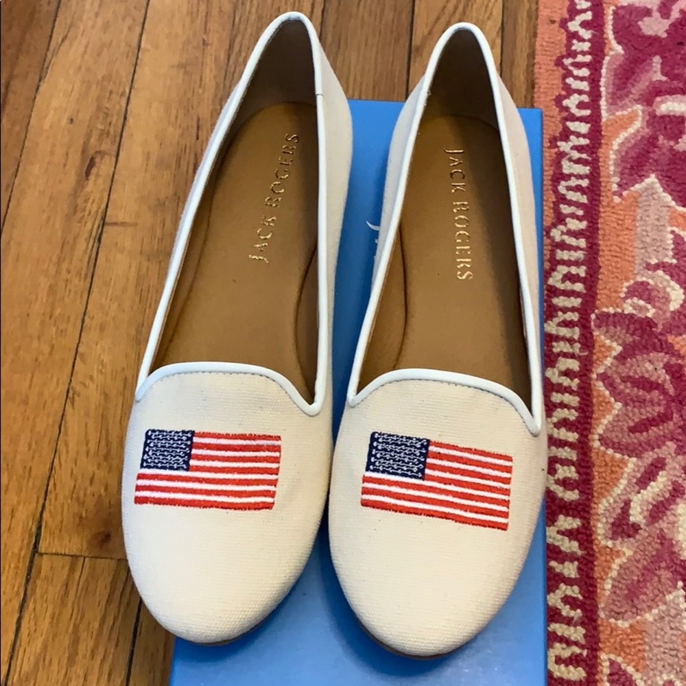 NWT Jack Rogers Flag Loafers size 9 🇺🇸